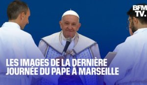 Les images de la dernière journée du pape à Marseille