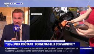 Carburants: "Le chèque de 100€ pour l'année ne vaut rien", réagit Nicolas Dupont-Aignan