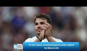 XV de France: Antoine Dupont a bien rejoint les Bleus à Aix