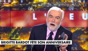 Brigitte Bardot appelle Pascal Praud par surprise, en plein direct hier soir sur Cnews, alors qu'il est en train d'évoquer son anniversaire : "Je vous regarde tous les jours !"