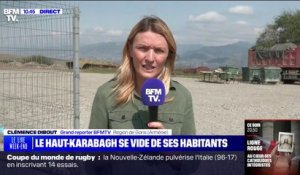 Haut-Karabagh: en plein exode, une explosion entendue à proximité d'une route