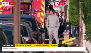 Incendie à Rouen: Les habitants disent craindre pour leur santé en raison de la présence d'amiante dans les deux bâtiments