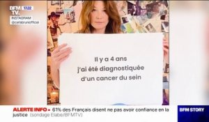 Octobre Rose: Carla Bruni révèle avoir été diagnostiquée d'un cancer du sein il y a quatre ans