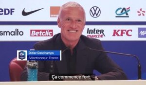 Bleus - Deschamps : "Mbappé n'est pas au mieux de sa forme"