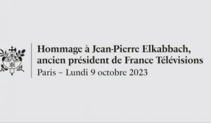 Suivez en direct l'hommage d'Emmanuel Macron à Jean-Pierre Elkabbach