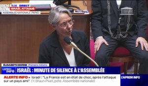 Élisabeth Borne: "Nous sommes aux côtés du peuple israélien dans cette épreuve"