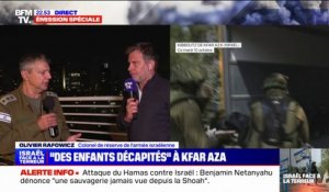 Israël: un porte-parole de Tsahal donne sur BFMTV un bilan de "1200 morts, dont la majorité sont des civils" et "150 à 200 otages"