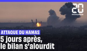 Attaque du Hamas sur Israël : 5 jours après le bilan s'alourdit