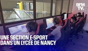 TANGUY DE BFM - Un lycée de Nancy vient d'inaugurer sa section dédiée à l'e-sport, une initiative pionnière en France