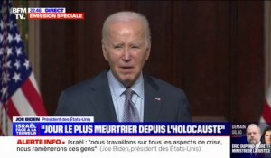 Joe Biden sur l'attaque du Hamas: "Je n'avais jamais pensé que je verrais des photos de terroristes décapitant des enfants"