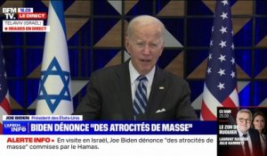 Attaques du Hamas: Joe Biden dénonce "des atrocités de masse qui rappellent l'État islamique"