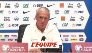 Deschamps : « On doit s'adapter » - Foot - Qualif. euro - Bleus