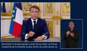 Emmanuel Macron : «Le Hamas est un mouvement terroriste»