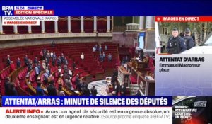 Attaque au couteau à Arras: l'Assemblée nationale observe une minute de silence en hommage aux victimes