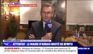 Professeur tué à Arras: "Les administrés sont choqués", affirme le maire (divers centre) Frédéric Leturque