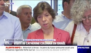 Catherine Colonna: "La France fait tout pour leur rendre leurs proches" à propos des familles de Français portés disparus