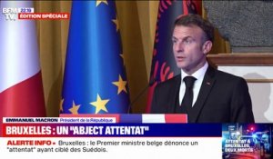 Emmanuel Macron: "Bruxelles fut frappée à nouveau par une attaque terroriste islamiste (...) Notre Europe est bousculée"