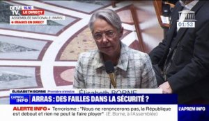 "Depuis le 7 octobre, les voix de La France insoumise manquent à la condamnation unanime de la barbarie terroriste", affirme Élisabeth Borne