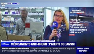Dolirhume, Humex, Actifed… "N'utilisez plus ces médicaments anti-rhume" alerte Christelle Ratignier-Carbonneil, directrice de l'Agence nationale de sécurité du médicament (ANSM)