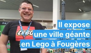 Il a créé une ville géante de 30 m² en Lego