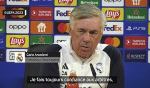 Ancelotti : "Je fais confiance aux arbitres, parfois plus, parfois moins"