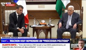 Israël/Palestine: pour Emmanuel Macron, "la reprise de discussions" autour d'un processus de paix "est plus que jamais nécessaire"