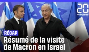 Guerre Hamas – Israël : Ce qu’il faut retenir de la visite de Macron à Jérusalem