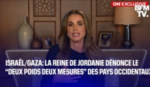 Israël/Gaza: la reine Rania de Jordanie dénonce le “deux poids deux mesures” des pays occidentaux