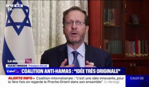 Coalition anti-Hamas: "C'est une idée très innovante, très originale" souligne Isaac Herzog, président d'Israël