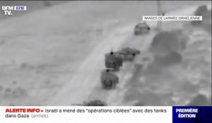 L'armée israélienne annonce avoir mené des "opérations ciblées" avec des tanks dans Gaza