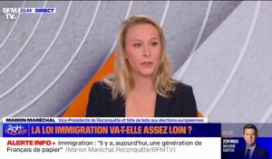 Loi immigration: "Gérald Darmanin n'a aucune légitimité et crédibilité pour porter ce projet de loi", estime Marion Maréchal (vice-présidente de Reconquête)