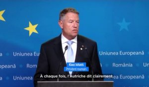 "Schengen n'existe presque plus", estime le président roumain