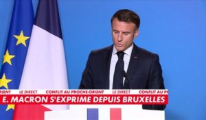 Emmanuel Macron : «Tous les États ont convergé pour reconnaître le droit d’Israël de se défendre»