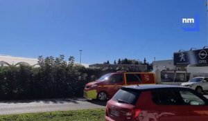 Un important incendie se déclare à la fourrière de Nice: les pompiers sur place