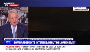 Offensive israélienne à Gaza: "On sent une accélération du tempo", pour le général Olivier de Bavinchove (ancien chef d'état-major de la force internationale de l'OTAN)