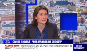 OM-OL annulé à cause des supporters: "Cette violence sur la voie publique, c'est ahurissant" affirme Amélie Oudéa-Castéra