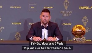 Ballon d'Or - Messi revient sur son passage contrarié au PSG
