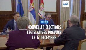 Serbie : des législatives anticipées convoquées pour le 17 décembre