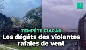 Les dégâts de la tempête Ciaran dans le nord-ouest de la France