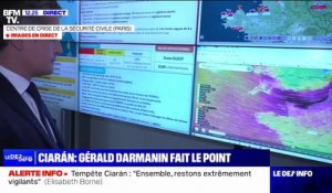 Tempête Ciarán: le ministre de l'Intérieur, Gérald Darmanin, fait le point sur la situation