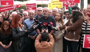 Turquie: Les associations et syndicats de journalistes turcs ont protesté à Ankara contre l'arrestation d'un de leurs confrères pour un article sur la corruption au sein de la justice - VIDEO