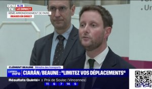 Tempête Ciarán: "4.000 agents de la SNCF sont mobilisés à l'heure actuelle", assure Clément Beaune