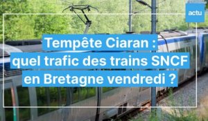 Tempête Ciaran : quel trafic des trains SNCF en Bretagne vendredi ?
