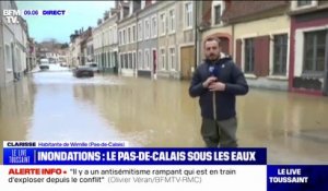 La ville de Wimille, dans le Pas-de-Calais, sous les eaux après le passage de la tempête Ciaran