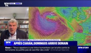 Dépression Domingos: "On recommande de ne pas circuler dehors demain à partir de 17 heures", explique Jean-François Fountaine, maire de La Rochelle (Charente-Maritime)