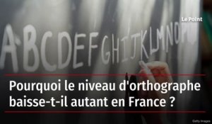 Pourquoi le niveau d'orthographe baisse-t-il autant en France ?