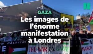 Les images de l’énorme manifestation à Londres pour le peuple palestinien