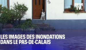 Crue "exceptionnelle" dans le Pas-de-Calais: les images des communes sous les eaux