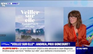 Le prix Goncourt a été attribué à Jean-Baptiste Andréa pour son livre intitulé "Veillez sur elle"