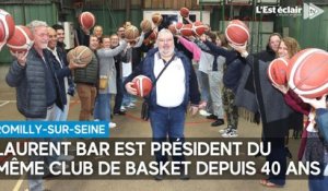 Laurent Bar, président de l'ASFR basket depuis 1983